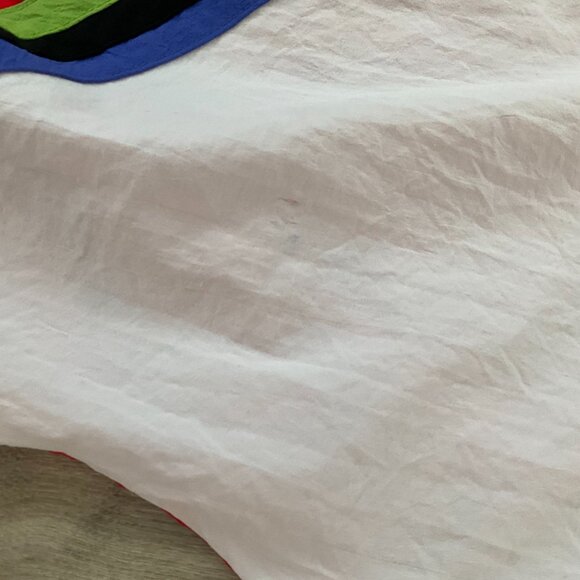 Vtg USA Sport Club Jacket Large Soft Shell Color Block Track Suit Coat USA Made - Picture 5 of 9